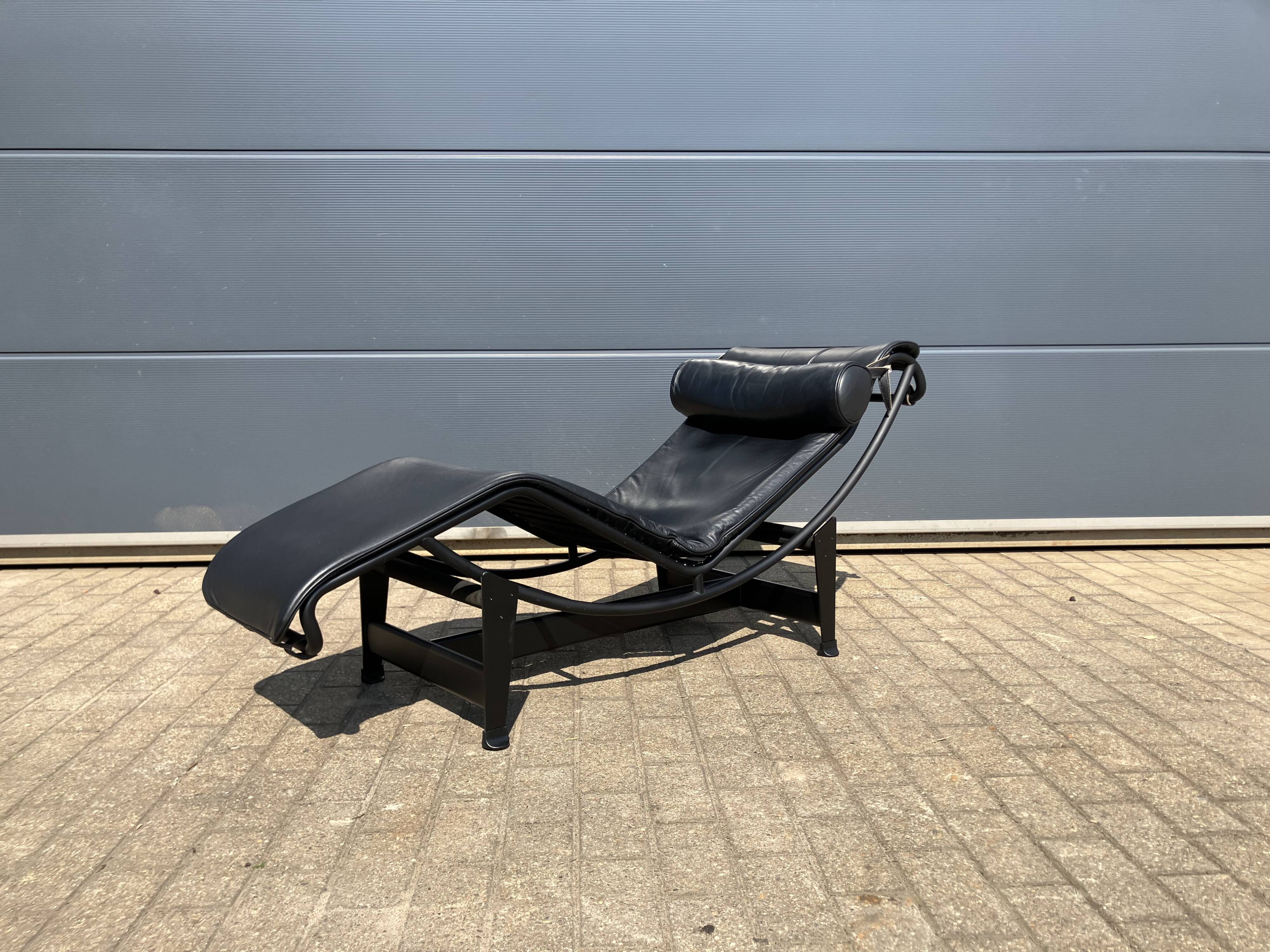 Originele Cassina Le Corbusier Lc4 Black on Black, Bijna als new!