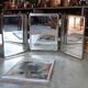 Miroir de barbier triptyque.