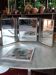 Triptych barber mirror.