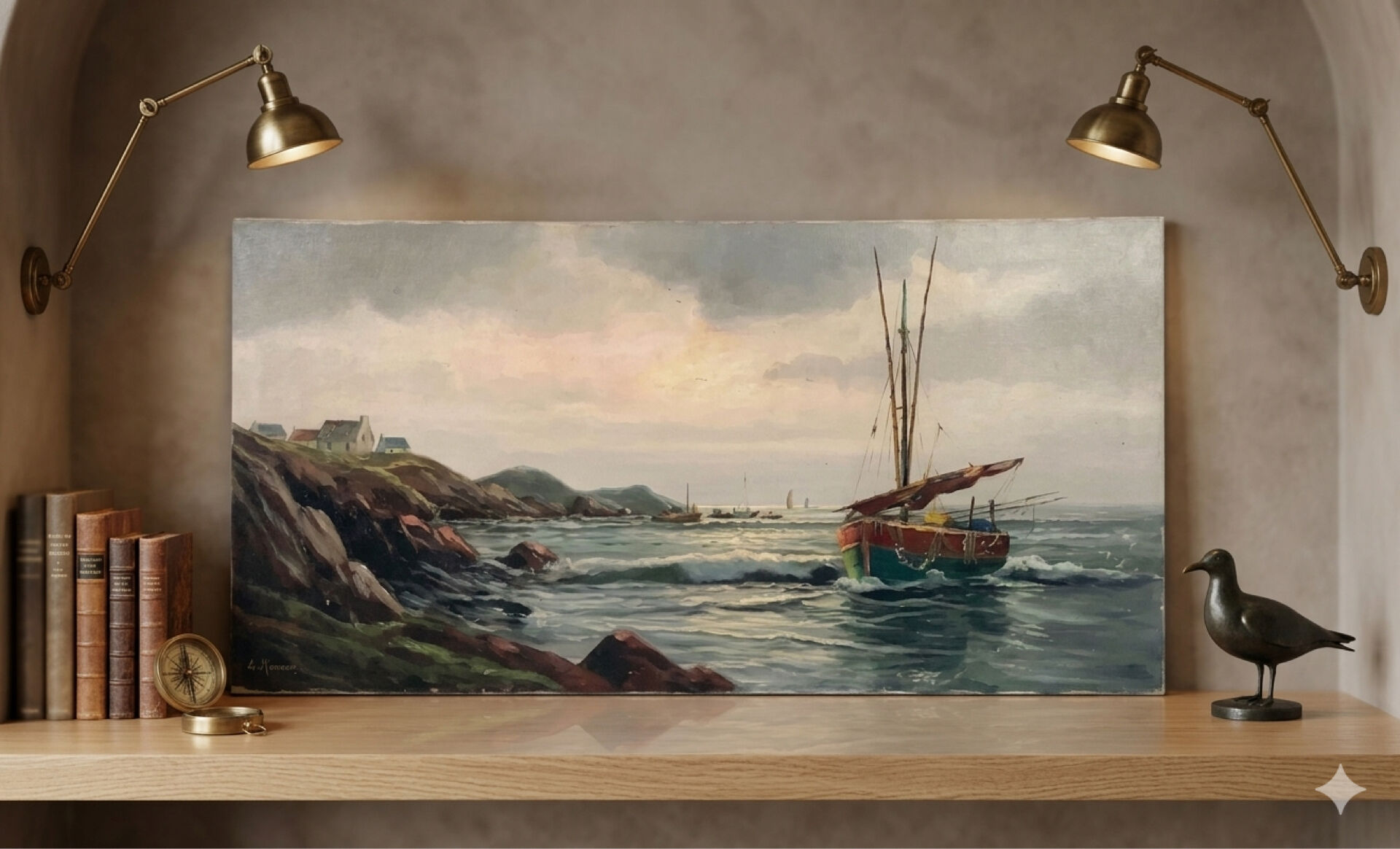 Marine Painting by Le Mennec