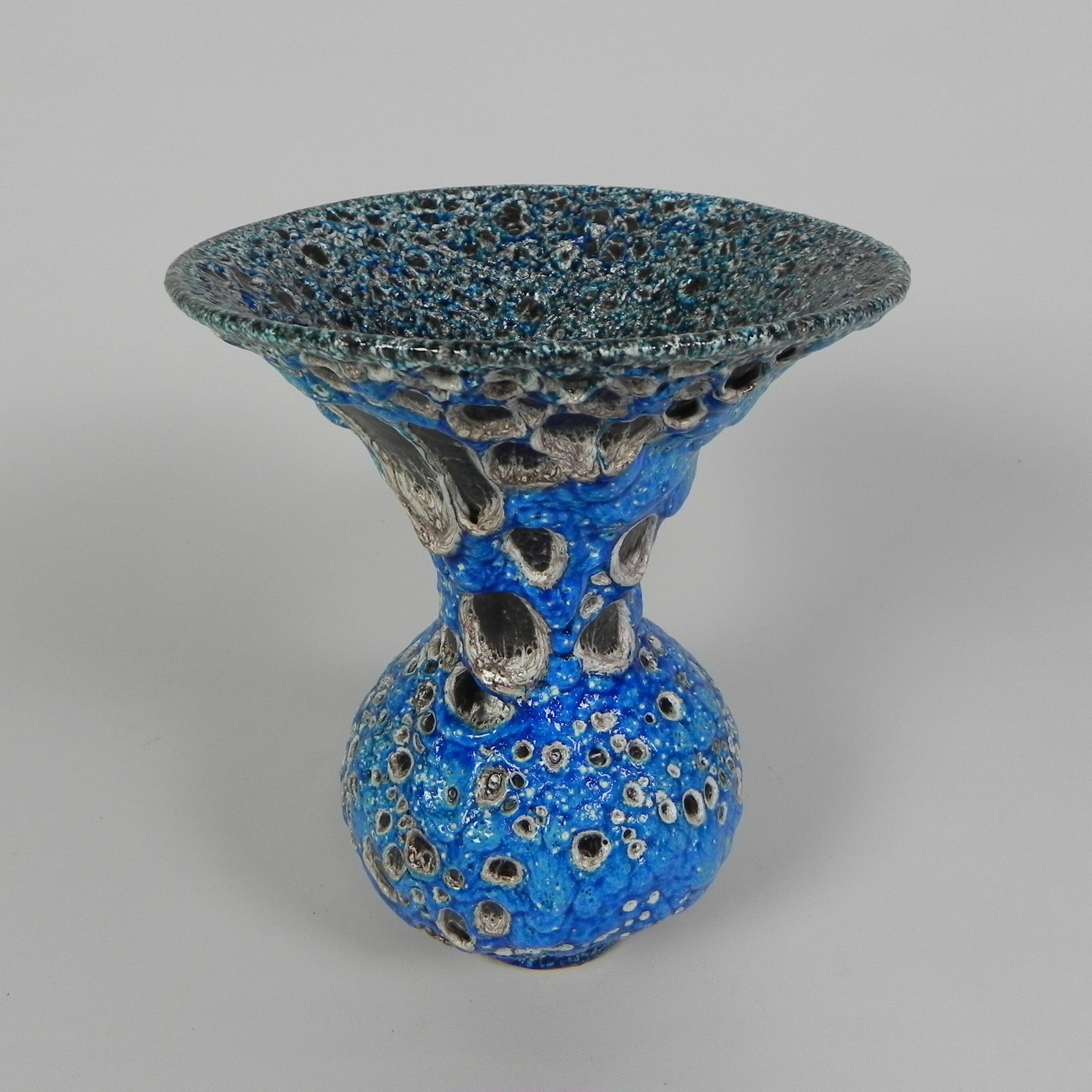 Vintage Fat Lava vase, Vallauris, 1950s