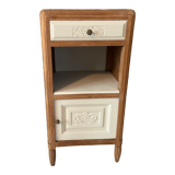 Art Deco bedside, grey marble