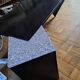 Large lacquered wood and granite desk 1980