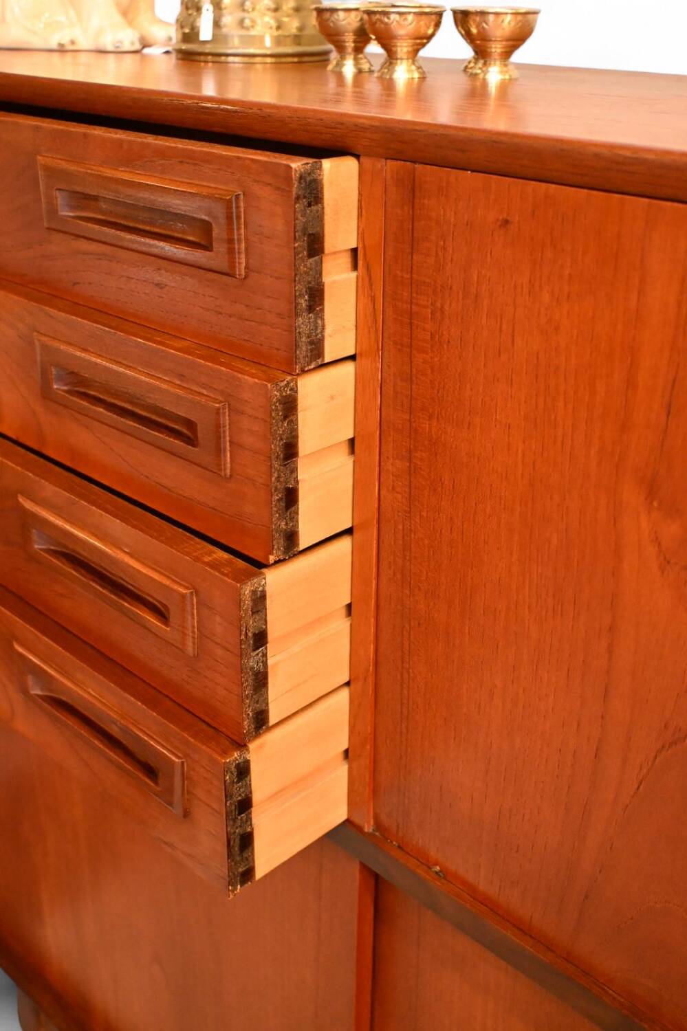 Rare Mid Century Highboard Louis van Teeffelen in Teak