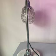 Lampe vintage années 70 chrome et marbre