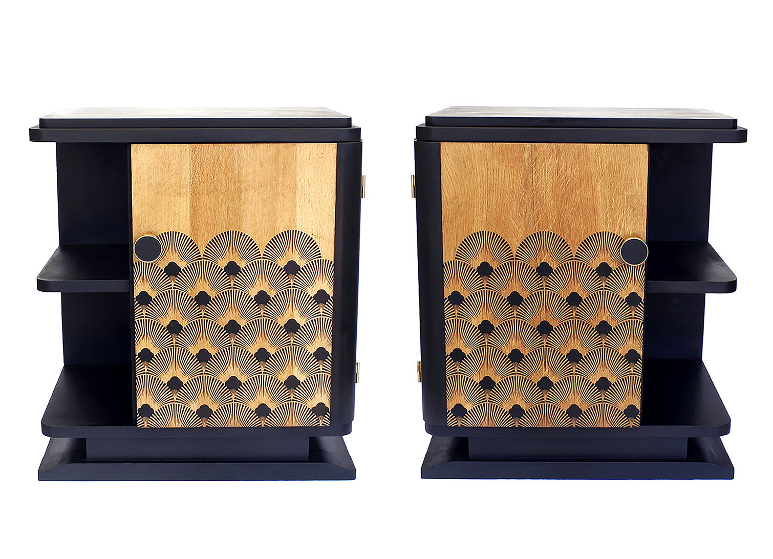 Pair of art deco nightstands