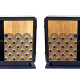 Pair of art deco nightstands