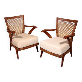 Lounge chairs Timeless Elegance: Vintage 1930s Dutch Beechwood Chairs