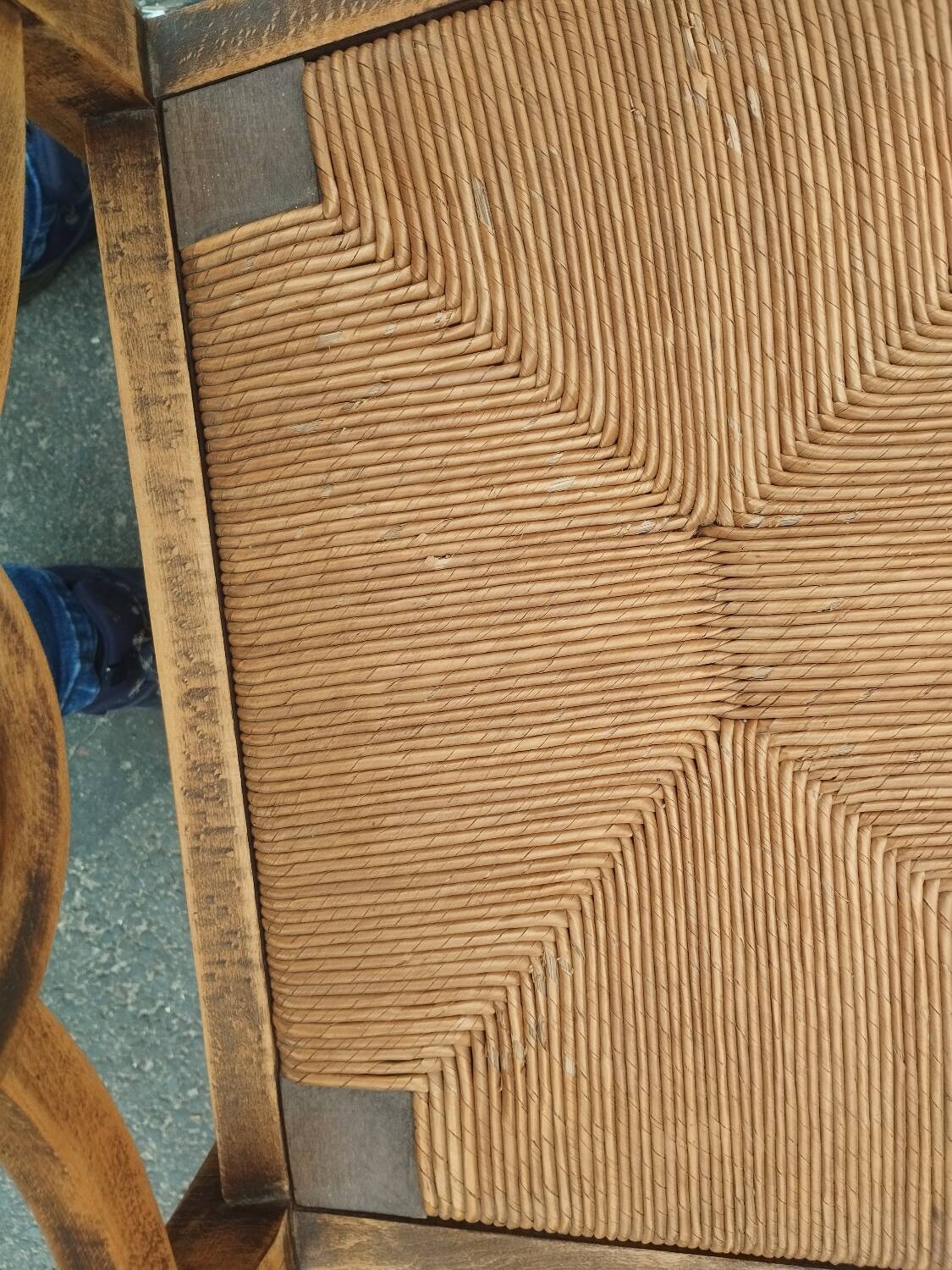 Pair of antique vintage Louis XVI style armchairs