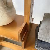 Bookcase on solid beech legs from the 80s