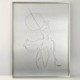 Vintage Don Quixote painting 1970