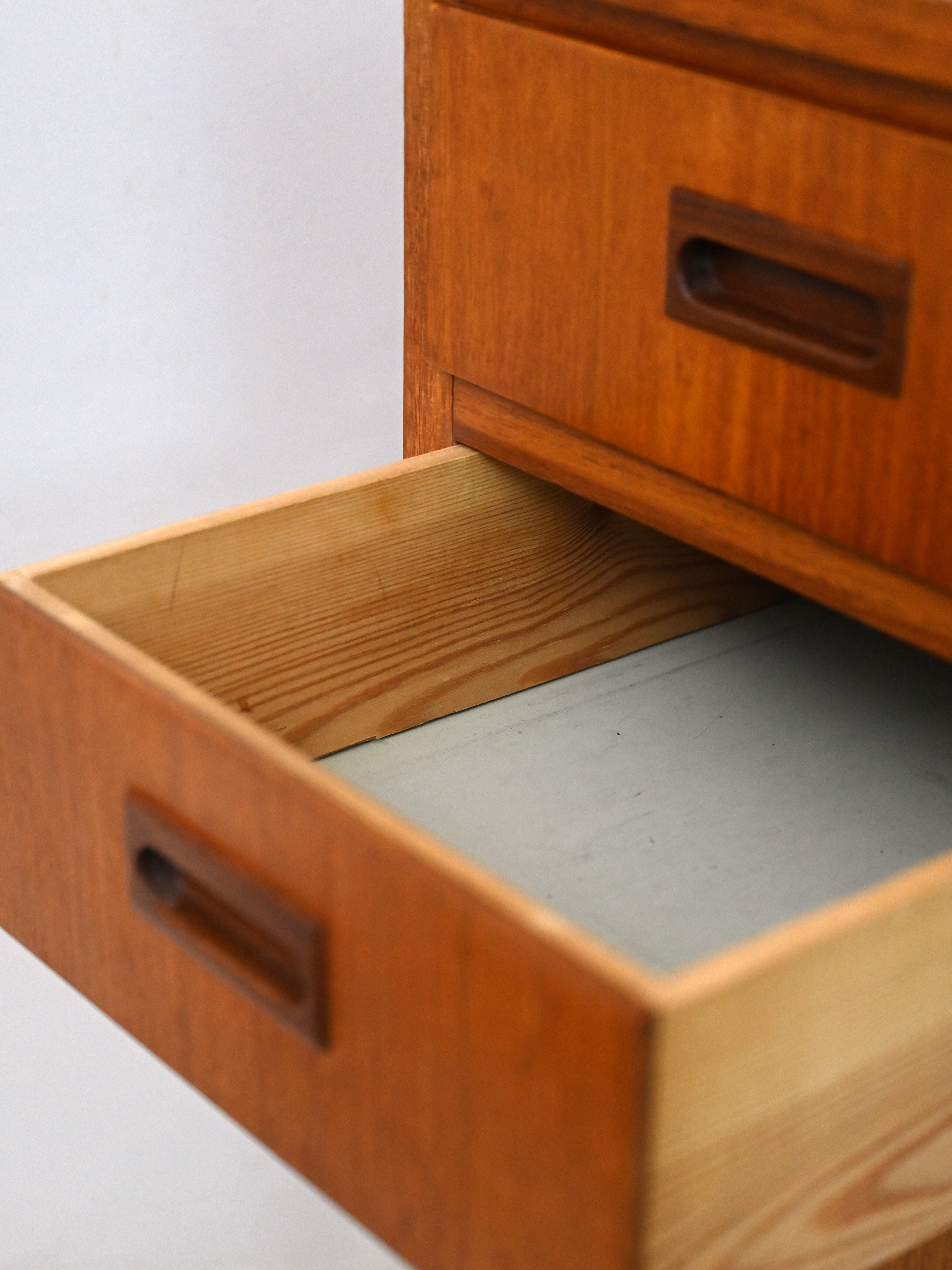 Scandinavian modern antique desk with drawers