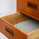 Scandinavian modern antique desk with drawers