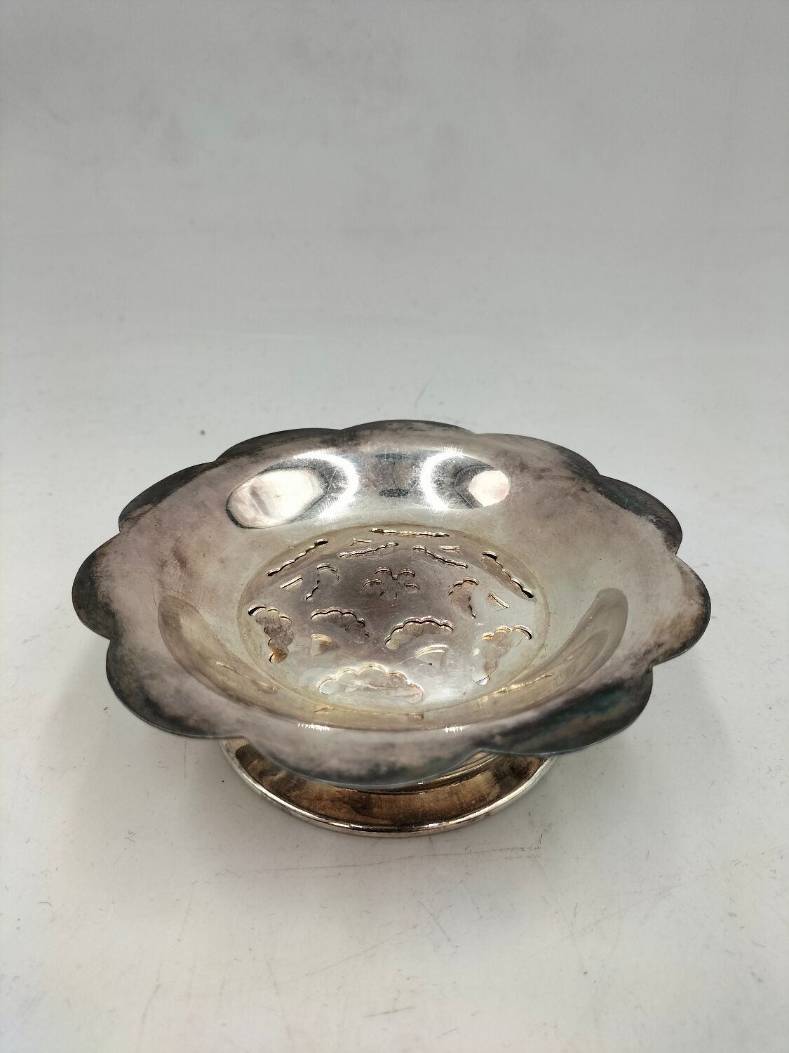 Silver-plated butter dish