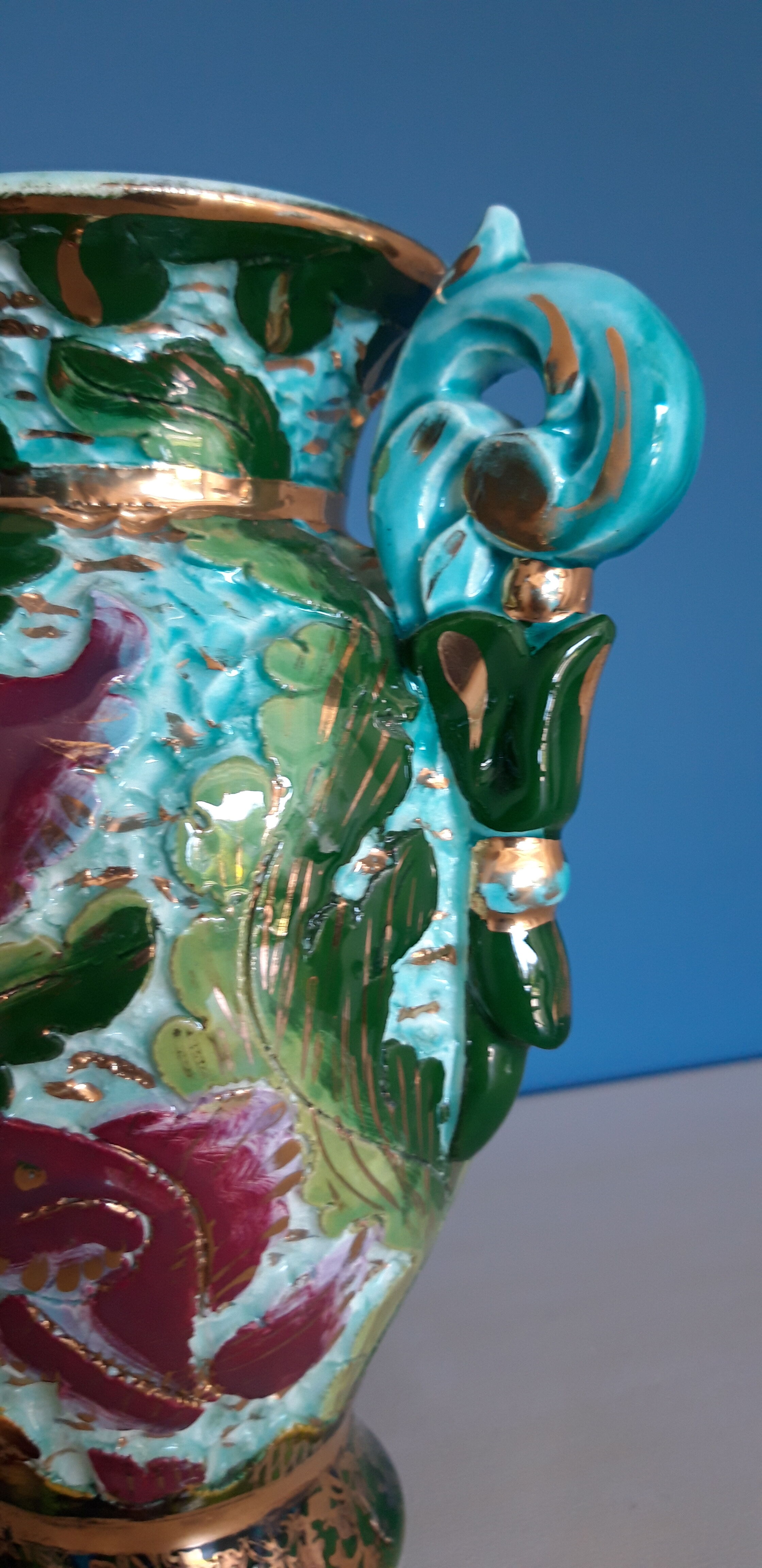 Pair of ceramic vases from Monaco from the 1950s