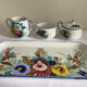 Coffee/breakfast service in Italian porcelain, Royal Peruzzi, thousand.