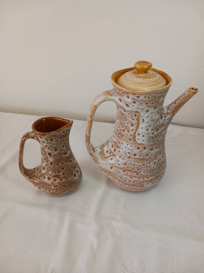 Coffee maker and milk jug from the 60s