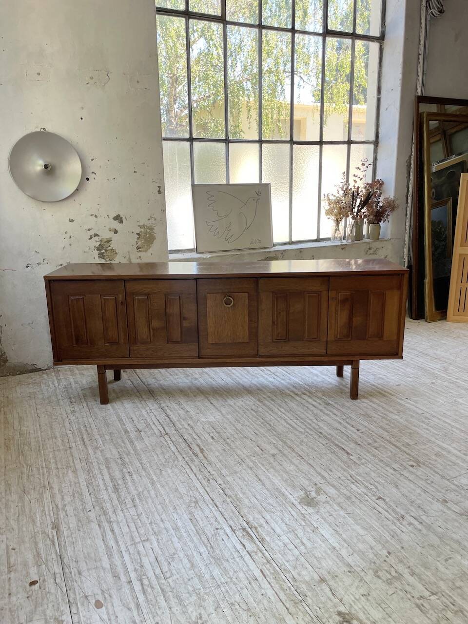 1950s modernist oak sideboard