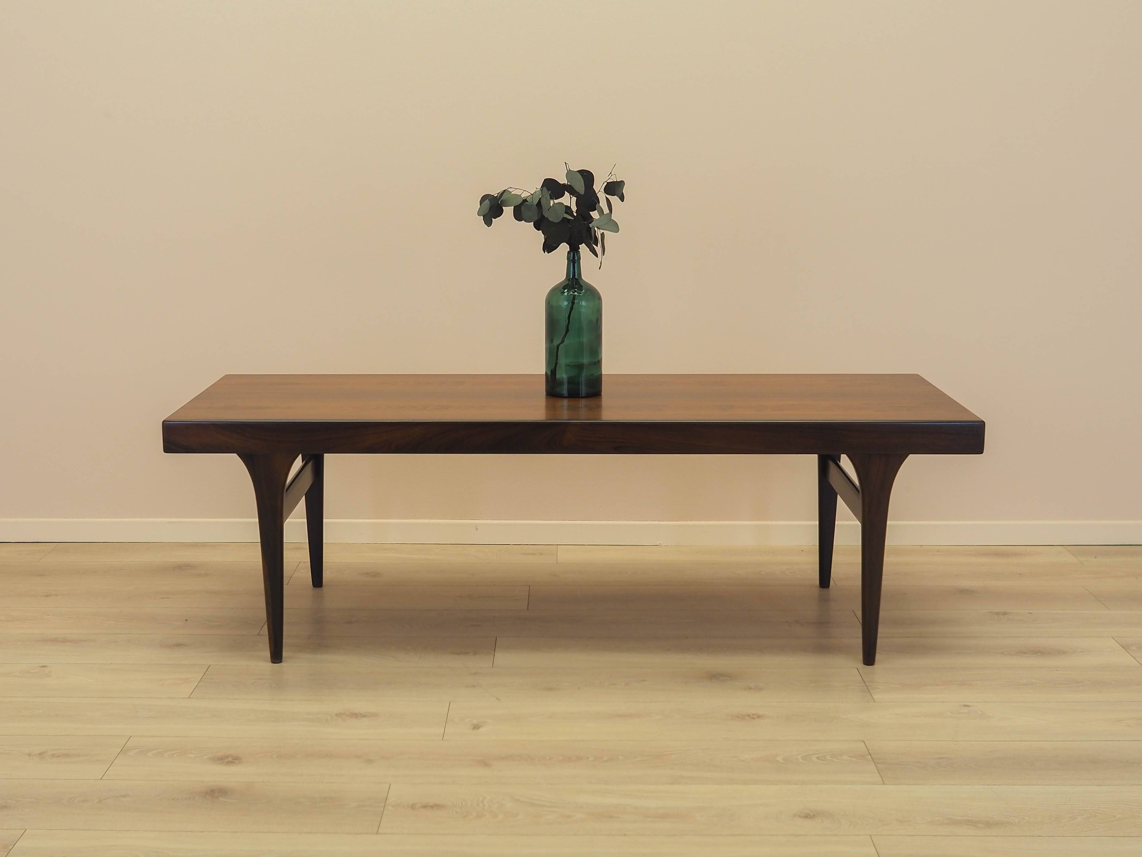 CFC Silkeborg rosewood coffee table with pull-out top, 1960s