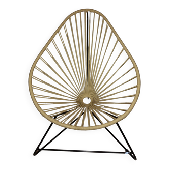 Acapulco armchair by boqa in beige acrylic