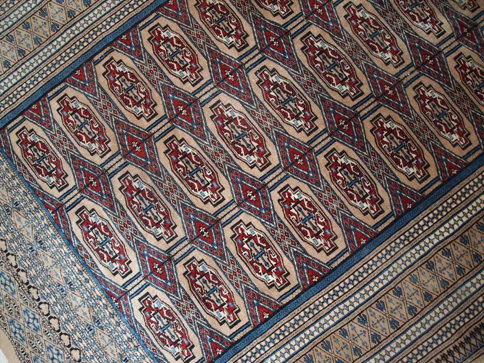 Tapis Ouzbek Bukhara fait main 129cm x 174cm 1960