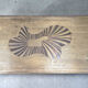 Table basse en laiton gravé vintage, années 1970