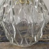 Pair of chiseled glass wall sconces