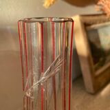 Engraved soliflore vase