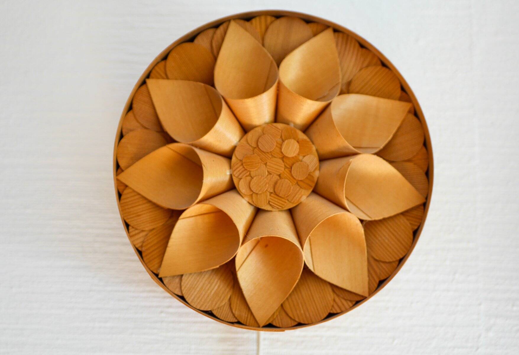 Handcrafted Swedish wooden wall sconces, set of 2