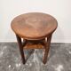 Table d'appoint en bois massif vintage des années 50