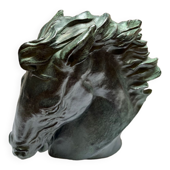 Horse head signed J. Spratt