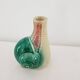 Old Barbotine Soliflore Vase in Snail Shape