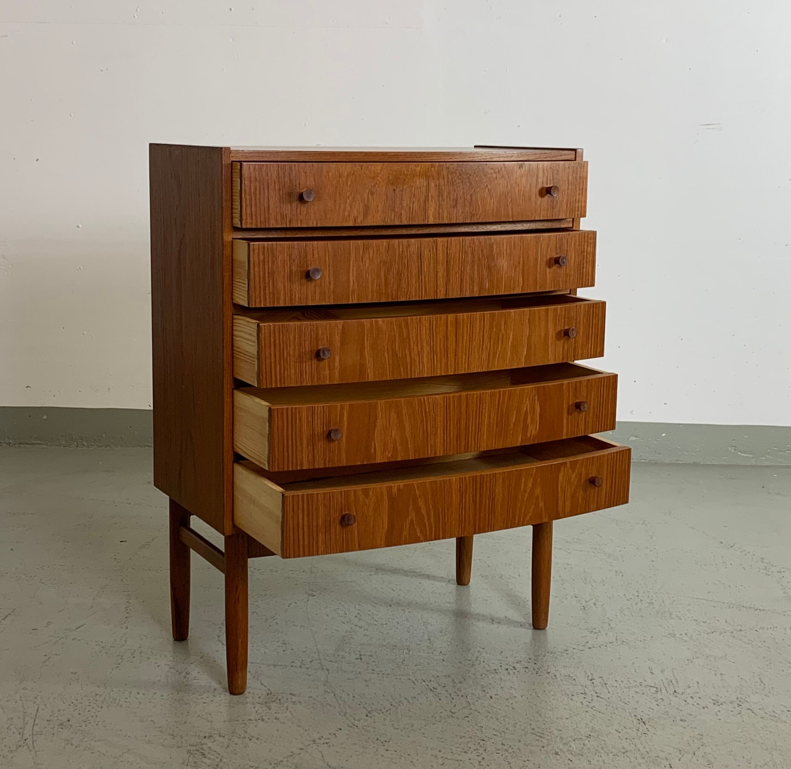 MidCentury Teak chest of drawers Denmark 1960s