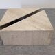 Pair of Italian travertine coffee tables by Up & Up circa 1970