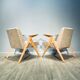 Pair of armchairs "Bunny" Proj. Józef Chierowski "Bunny" 1960'