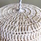 Suspension en crochet beige
