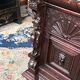Old Renaissance style desk. Solid oak. France. Late 19th century.