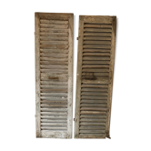 Pair of high louvers
