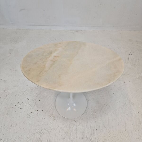 Table d’Appoint Ovale en Marbre par Eero Saarinen pour Knoll