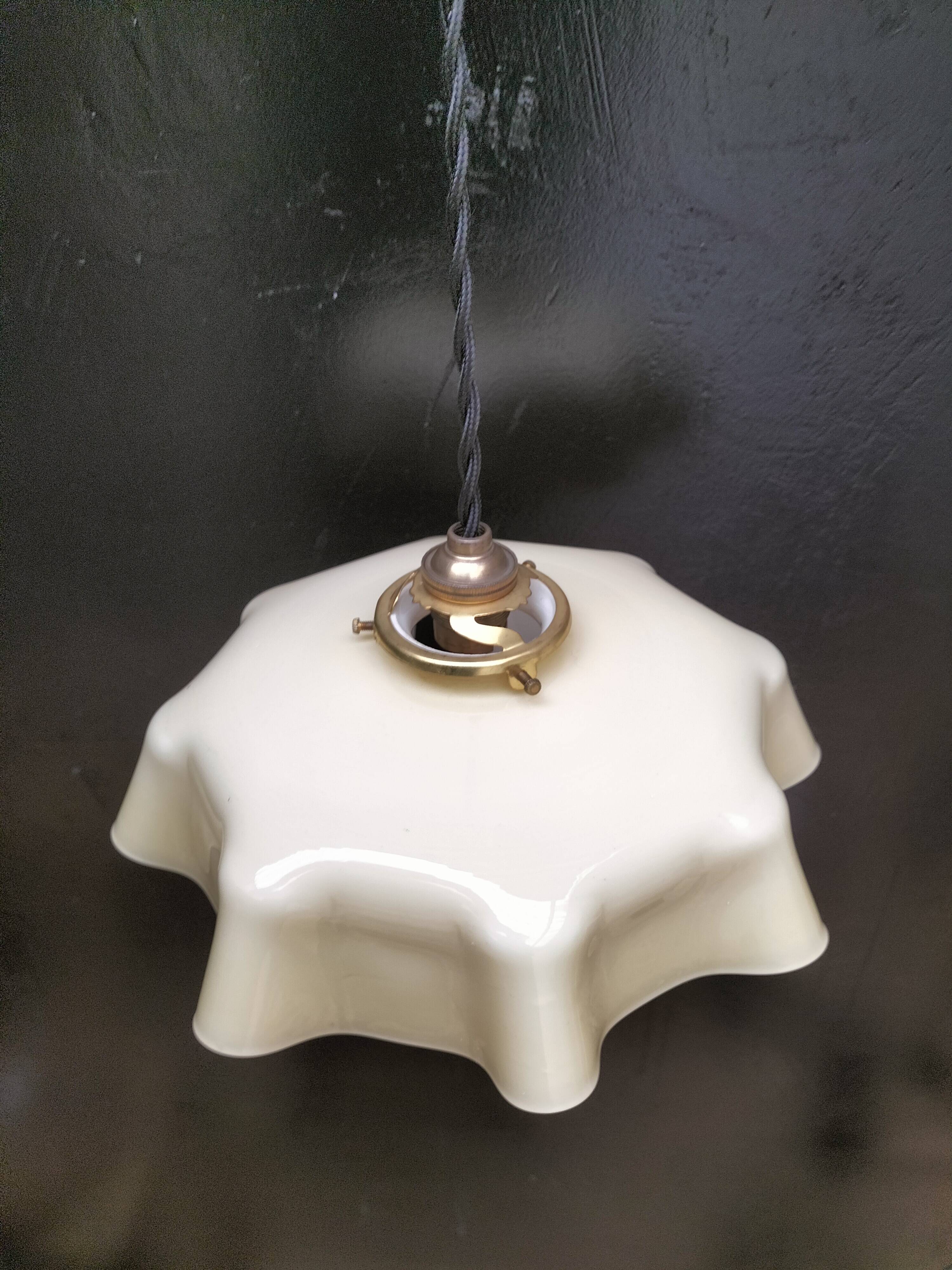 Opaline pendant light