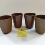 Digoin golden stoneware cups