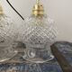Lot de trois suspensions pointes de diamant vintage