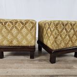 Paire de poufs Art Déco années 1930
