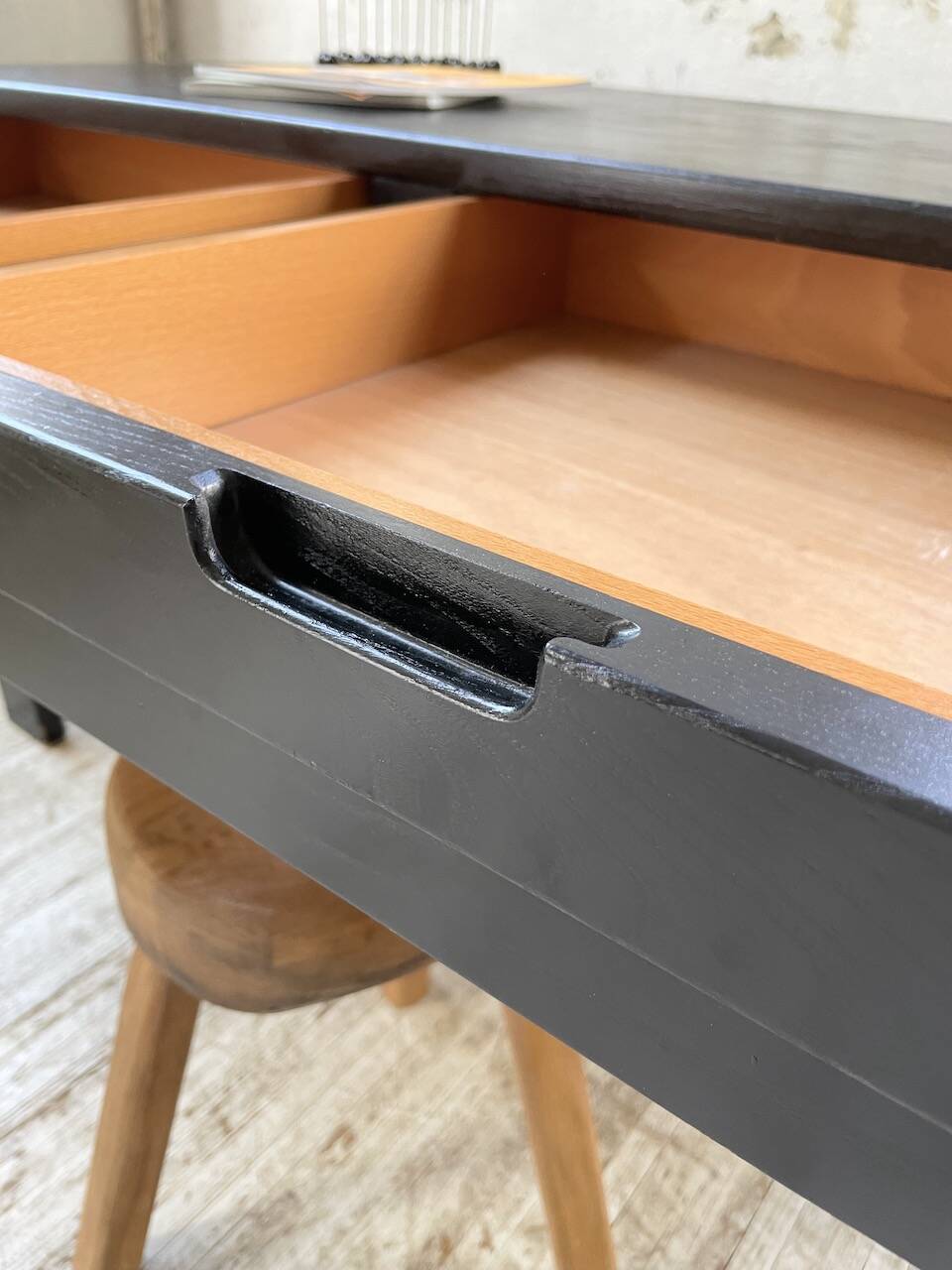 Regain black stained elm desk