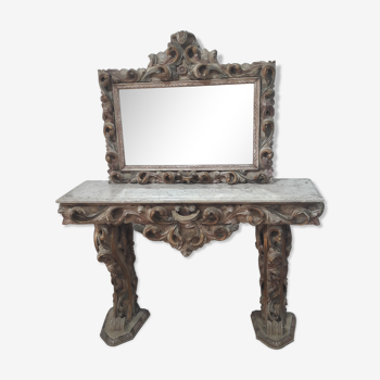 Console et son miroir