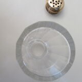 old glass sprinkler, brass stopper