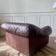 Brown leather armchair from the 1970s.