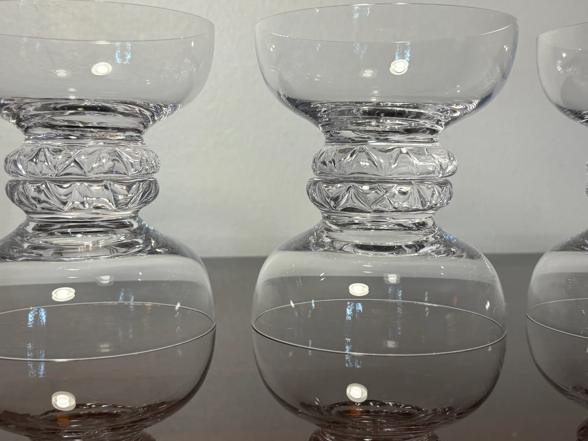 Verres a champagne 6p. Daum