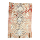 Red & Cream Turkish Kilim Rug 148x223Cm SK 35162