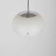 Suspension artichaut en verre opale par Peill & Putzler, 1974